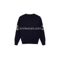 Το πλεκτό Floral Floral Floral Centower Crew-Neck Pullover